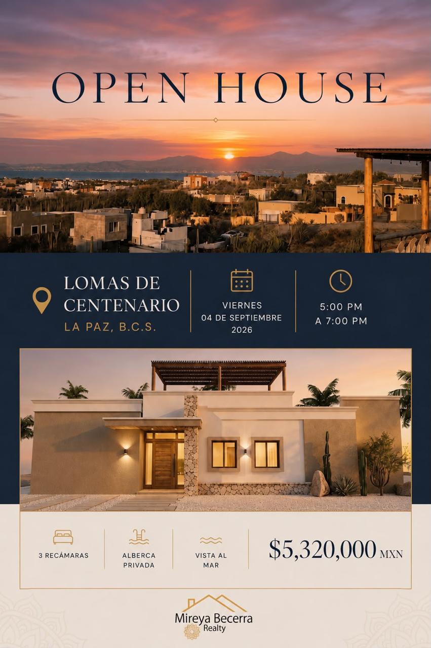Open House Lomas del Centenario 04 sept