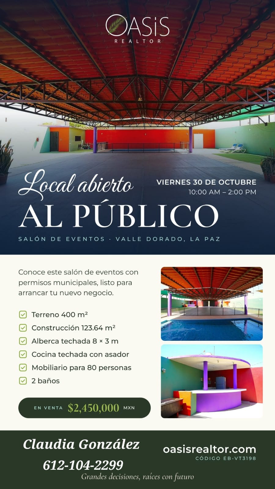 Open House Salón de Eventos 30 oct
